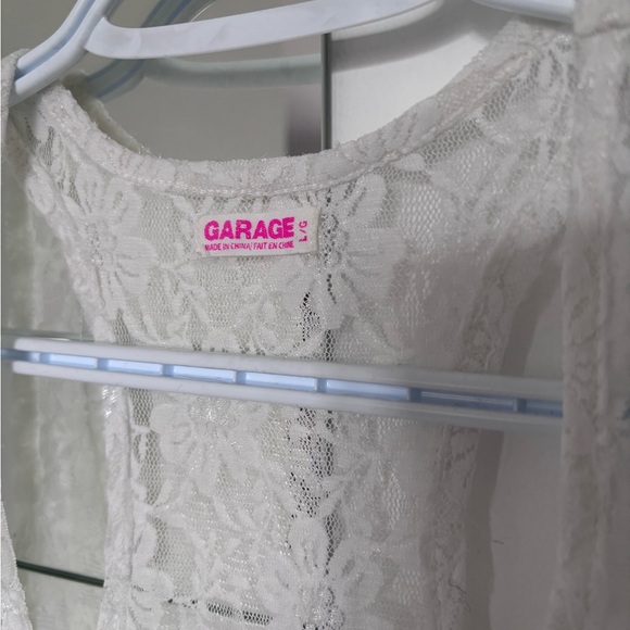 Garage White Lace Tank Top - Picture 2 of 2